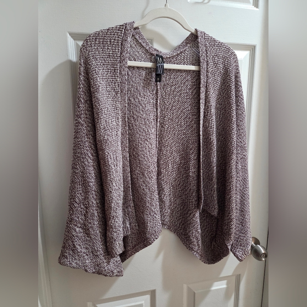 Marla Wynne Brown & White Cardigan